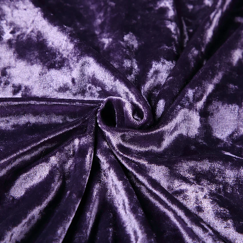 Autumn and Winter Two Piece Women's Purple Gold Velvet Pajamas Suit Long Sleeved Lapel Solid Color Home Service Two Piece Suit