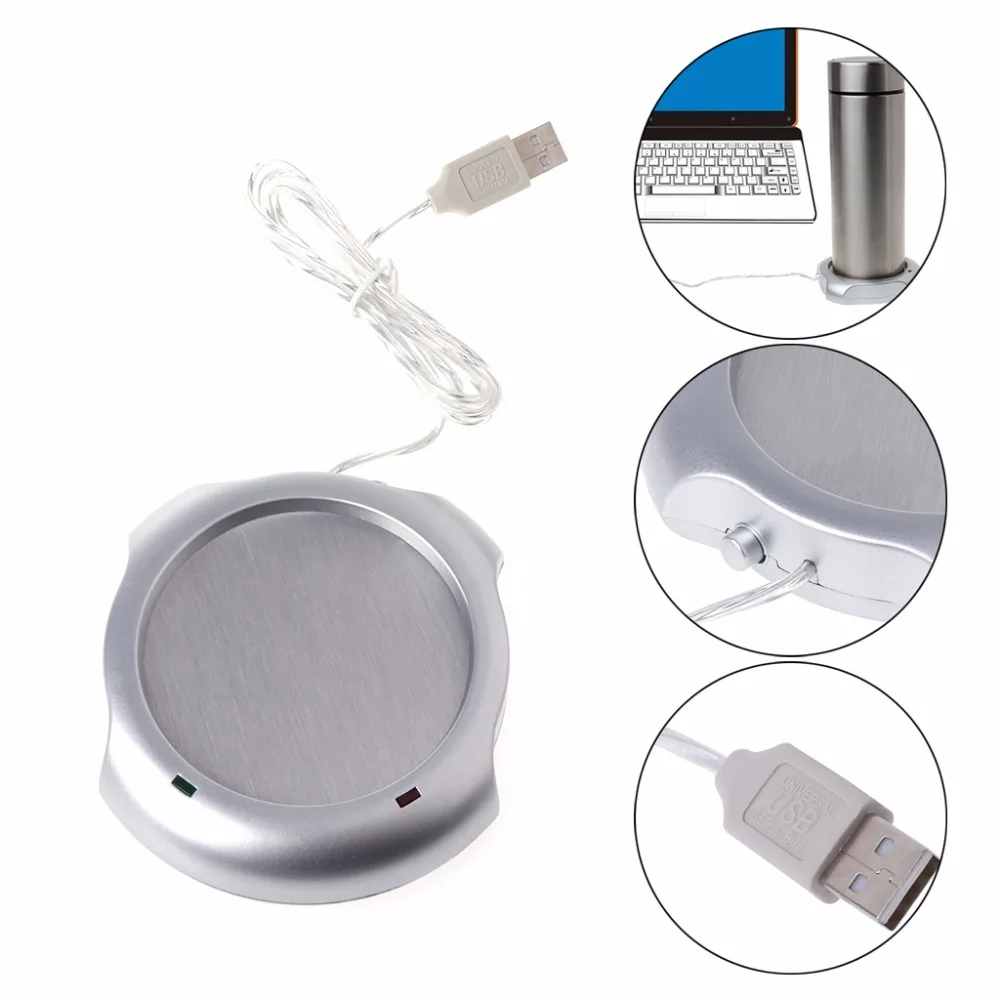 Мини USB Электрический питательный стакан с подогревом тарелка для офиса и домашнего использования и Прямая поставка