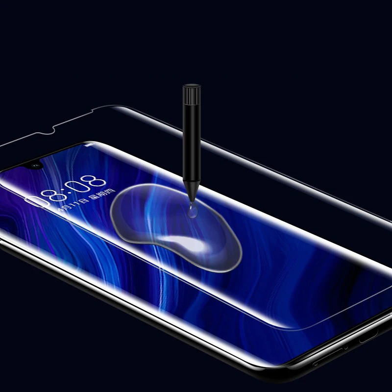 100D УФ клей Sceen протектор для Huawei Honor 9 10 20 Lite жидкое закаленное стекло honor 8x 9x Pro Play |