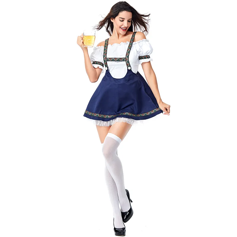 Горячая Распродажа Немецкий Октоберфест девичий костюм дирндль взрослая пивная