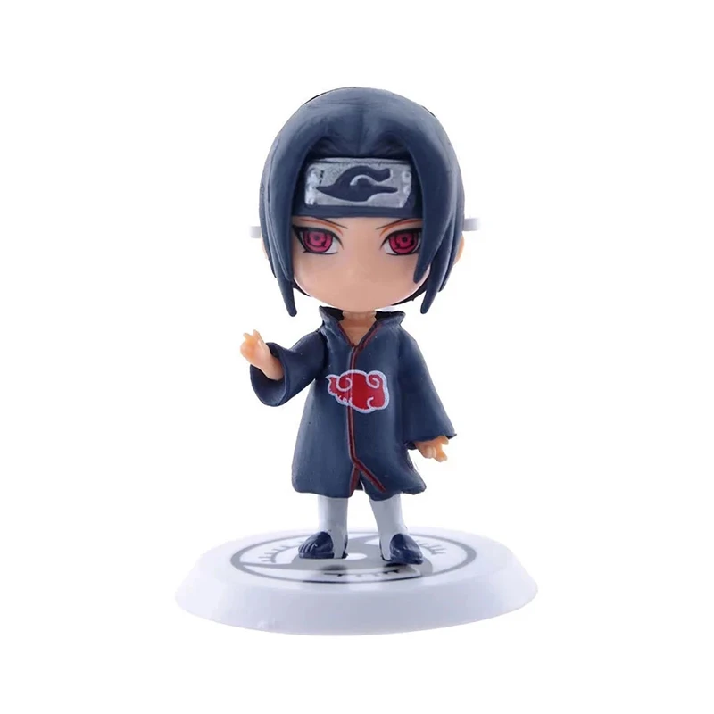 

6 Pcs/Set of 19Q Version 7cm Blast Anime Doll Hand-made Sasuke Kakashi Can Give Birthday and Christmas Gifts Children's Toys