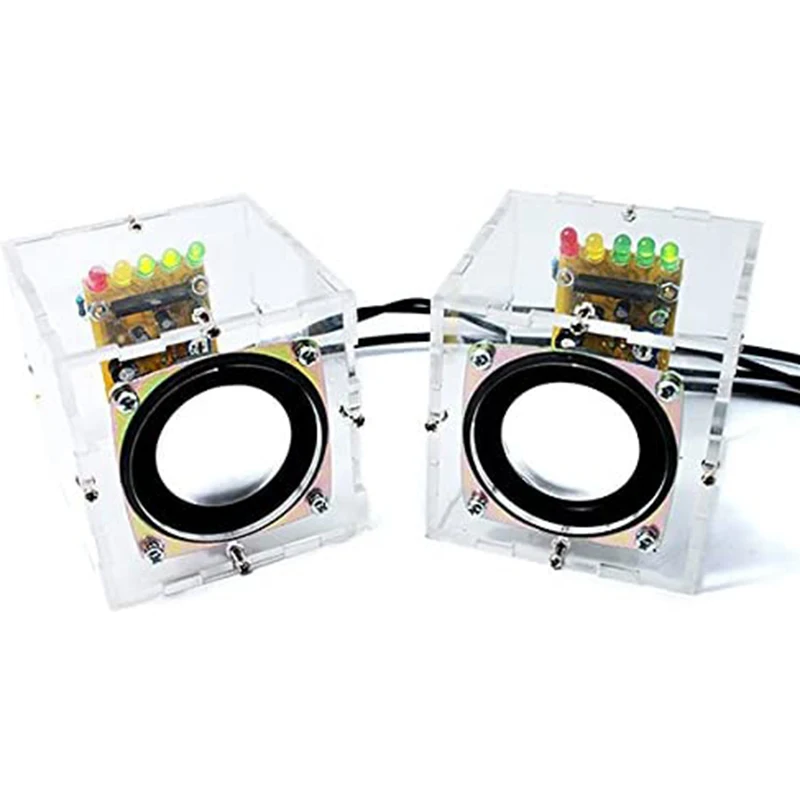 Мини электронная прозрачная стереоколонка комплект для творчества звуковой