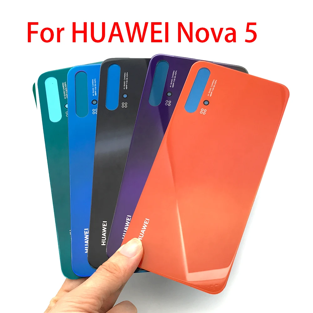 

Задняя крышка аккумулятора для Huawei Nova 5T 5, 5 шт./лот