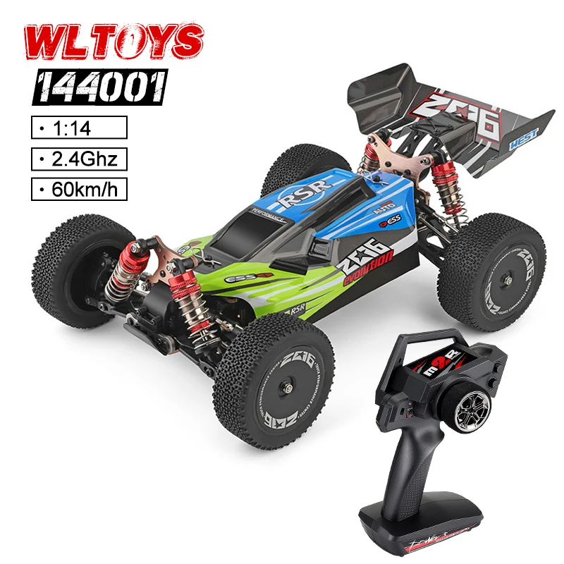 Радиоуправляемый автомобиль 1:14 4WD Wltoys 144001 2 4 ГГц высокая скорость 60 км/ч