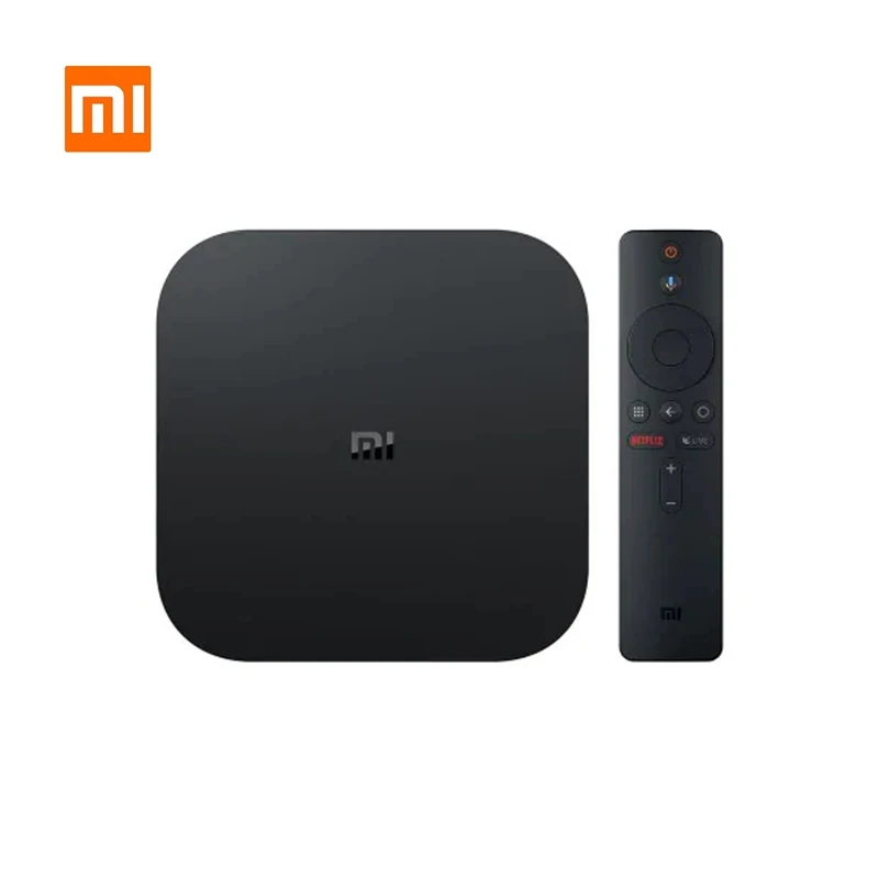 Xiaomi Mi ТВ коробка S штепсельная вилка европейского стандарта 4K ТВ-приставка Android ТВ 8,1 со сверхвысоким разрешением Ultra HD, 2G 8G WI-FI Google Cast Netflix-IPTV Set-top Box Media Player