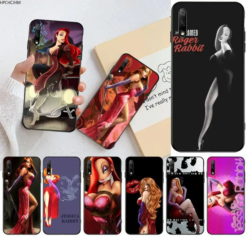 Красивый чехол с изображением кролика Джессики для телефона Huawei Honor 30 20 10 9 8 8x 8c v30