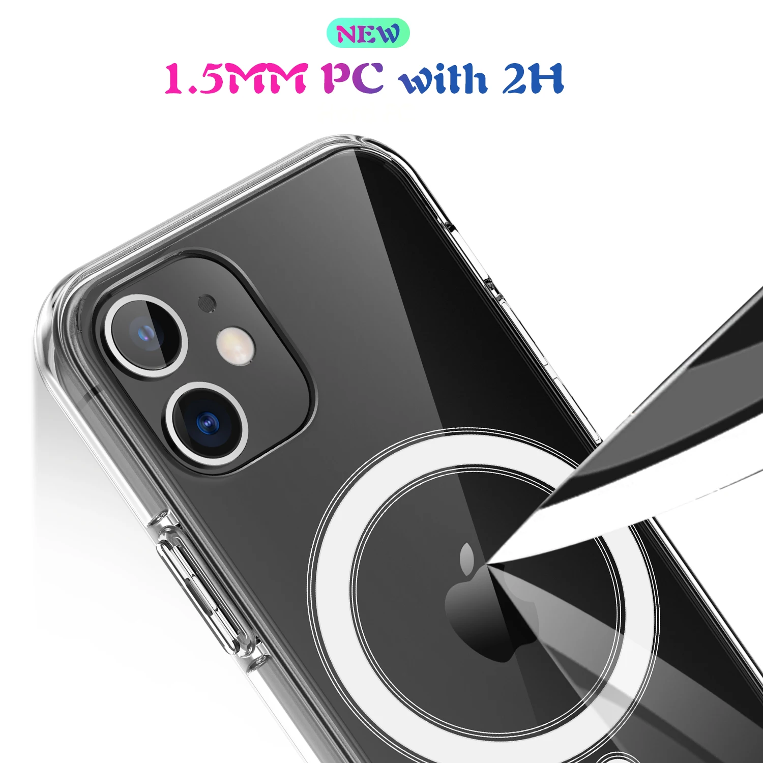 

Crystal Clear Wireless Charger Magnetic Case For Magsafe Cover For iPhone 12 Mini 11 Pro Max 12Pro X XS XR Luxury Coques Fundas