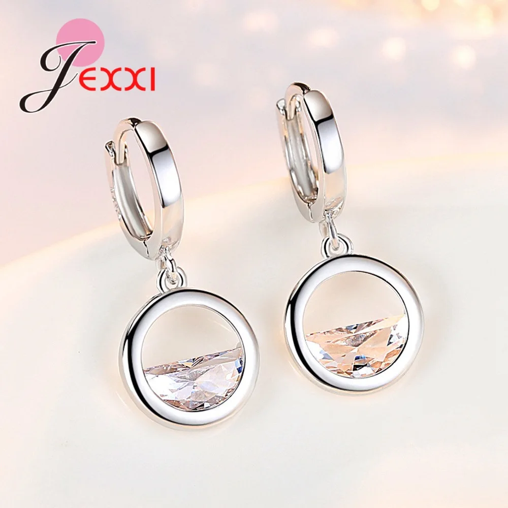 Новый 925 стерлингового серебра Ювелирные наборы ожерелье серьги для женщин