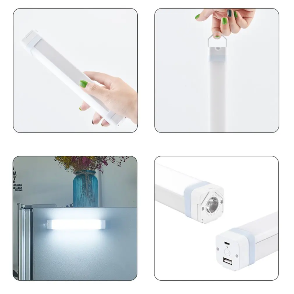 

High Quality USB Rechargeable Outdoor Flashlight Night Light Handheld Mobile Light For Cabinet Bedroom LED Tube Emergency Lights