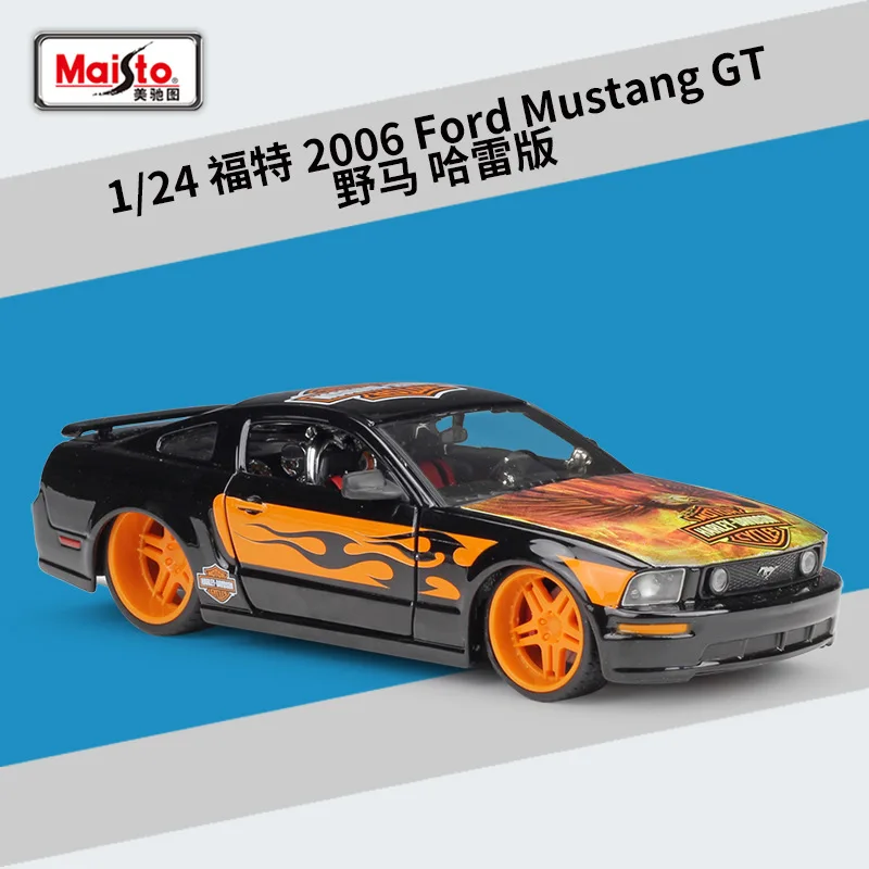 2006 Ford Maisto 1:24 1967 Ford Mustang GT сплав модель автомобиля ремесла Коллекция украшения игрушки инструменты подарок - Цвет: 2006 Ford