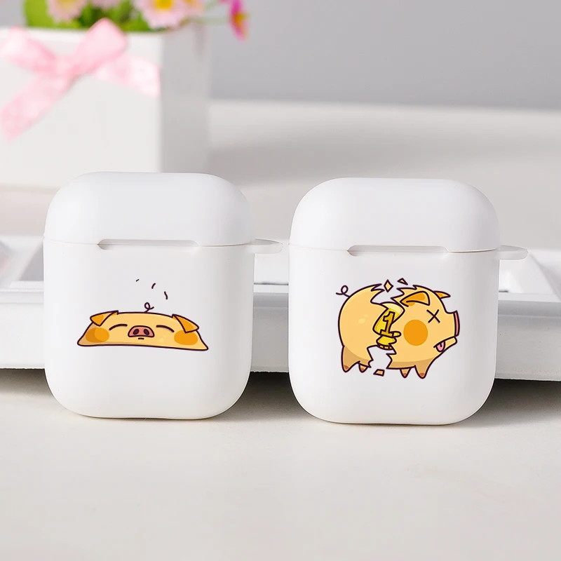 

Cute Pig Candy Color Case For Airpods 1 2 TPU Coque For Air Pods 2 Protective Covers Soft Silicone Wireless For Air pod 1 2 Case