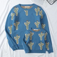 new 2020 fashion family cactus knit mother baby cotton mommy and me clothes family clothing family matching outfits