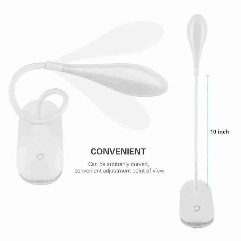 

Dimmable LED Flexible 3 Modes USB Reading Light 14 Reading Table Table Clip Light book lamp with lamp Desk Bed LED LED L4G6