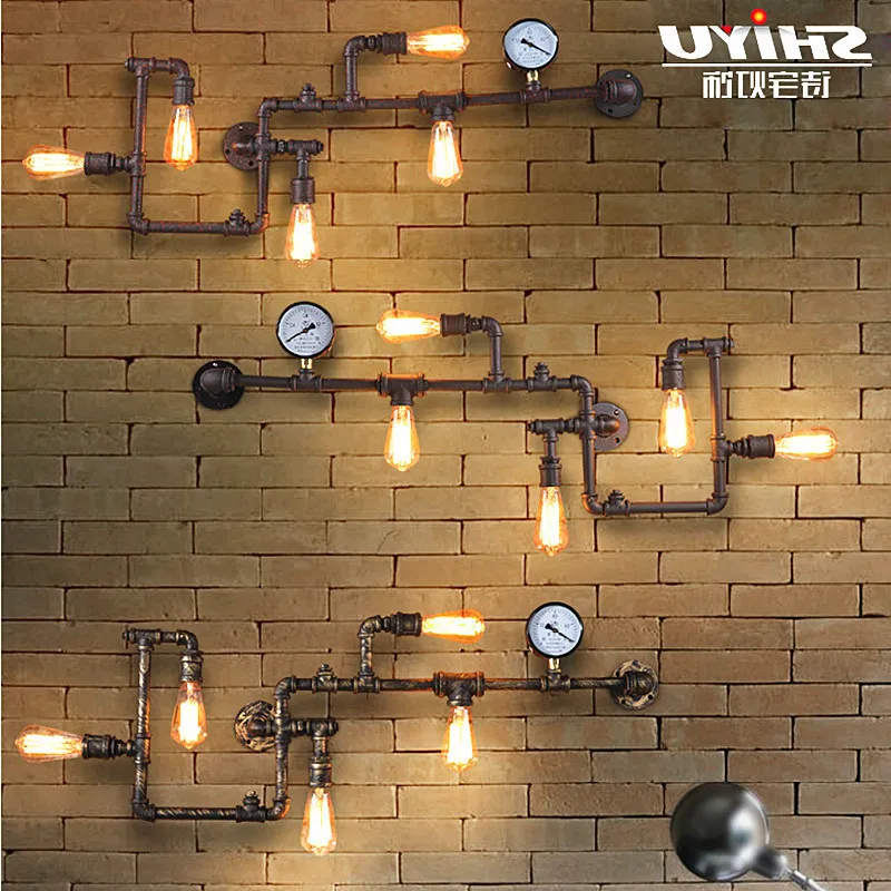 Стильный Панк Лофт промышленный Железный ржавчины водопроводная труба Ретро