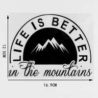 16 9%c3%9712 5cm life is better in the mountains decoration creative decals trunk windshield auto tuning s