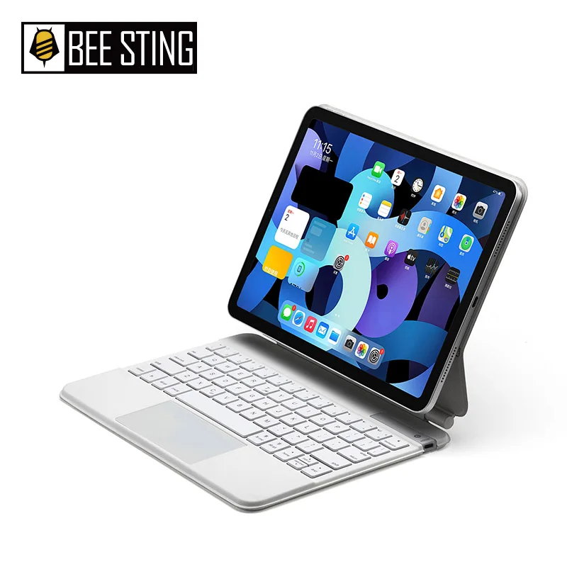 

Magic Keyboard For iPad Pro 10.9 11 2021 2020 2018 Air 4 Backlight Keyboard Case French Spanish Russian Magic Bluetooth Keyboard