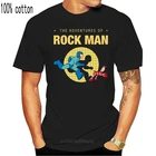 Мужская футболка с коротким рукавом Rockman Megaman Tin Tribute Mega Man TinTin, все размеры, 2019