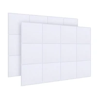 24 pcs soundproof padacoustic panelsoundproof panelshigh density beveled edge tilesfor wall decoracoustic treatment