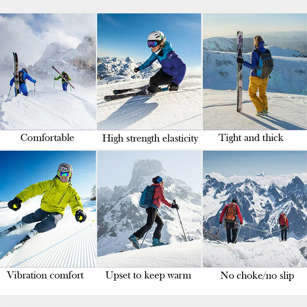 Мужские мягкие теплые длинные зимние лыжные носки для пеших прогулок и