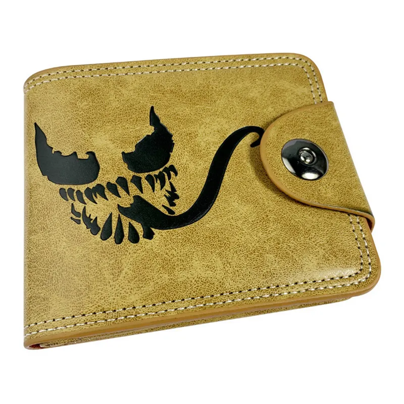 Мужской кошелек Marvel с рисунком Человека-паука короткий складной бумажник