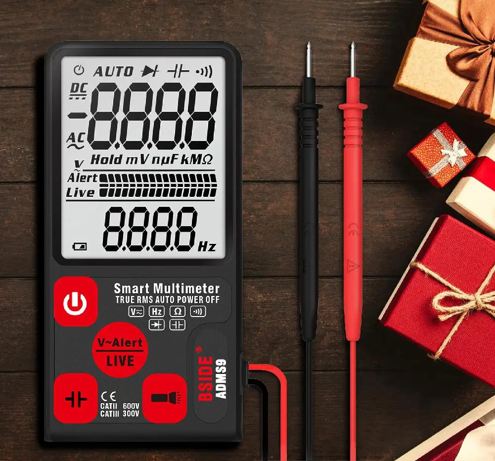 Цифровой мини мультиметр тестер вольтметр измеритель напряжения сопротивления