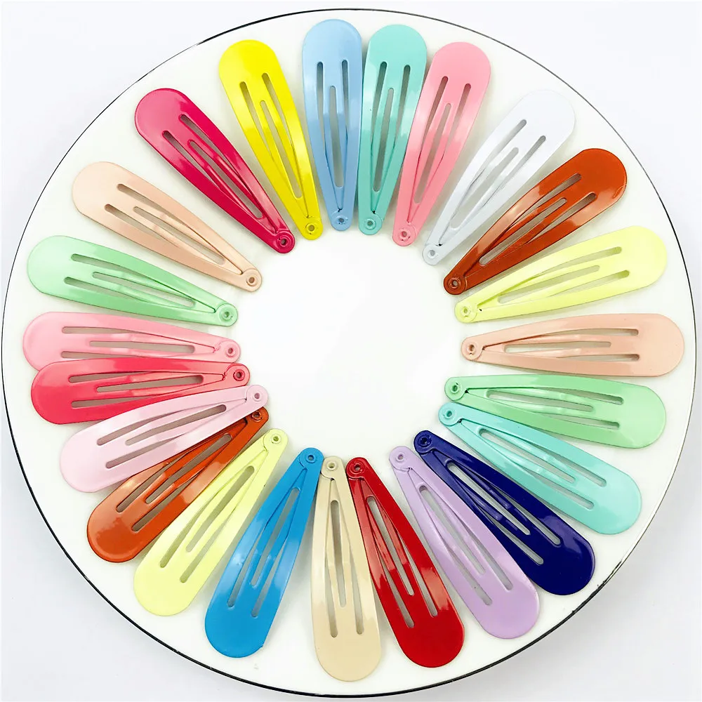 Заколки для волос карамельные однотонные 40 шт./компл.|Шпильки и заколки волос| |