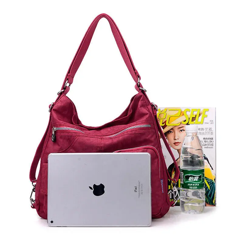 Водонепроницаемая женская сумка, многофункциональная сумка через плечо из нейлоновой ткани, многоразовая сумка для покупок, женская сумка ... от AliExpress WW