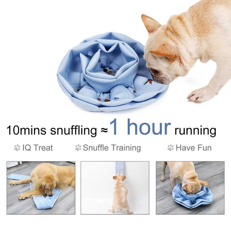 

Pet Dog Snuffle Mat Nose Smell Intelligence Training Blanket Sniffing Pad Carpet
