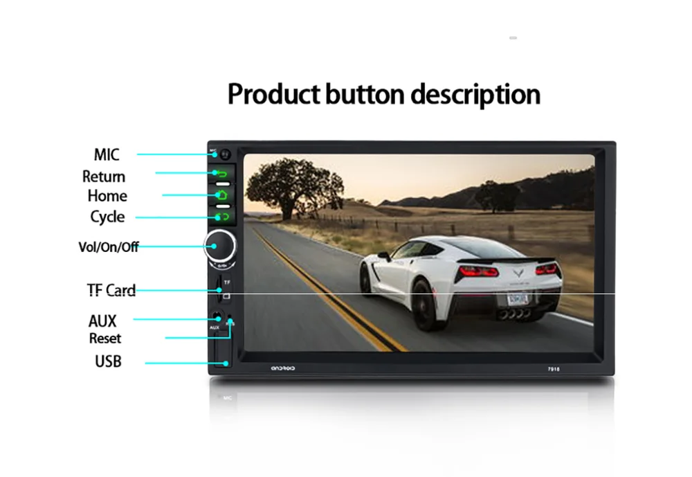 Автомагнитола multimidia мультимедийная стерео система без DVD радио и GPS типоразмер 2