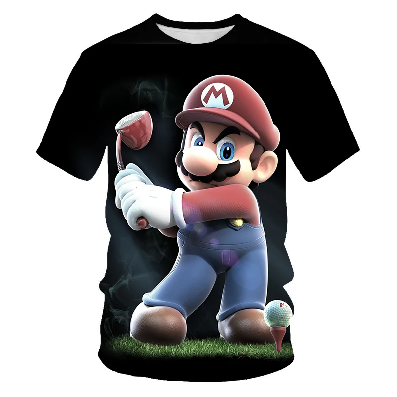 

Лето, Новое поступление, для мальчиков и девочек, футболка, новинка, японский стиль игры "Братья Супер Марио" 3D Футболка с принтом смешанных М...