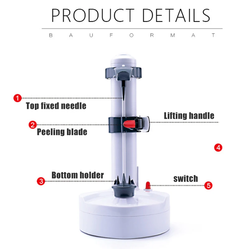 Электрическая автоматическая Овощечистка прочный многофункциональный прибор