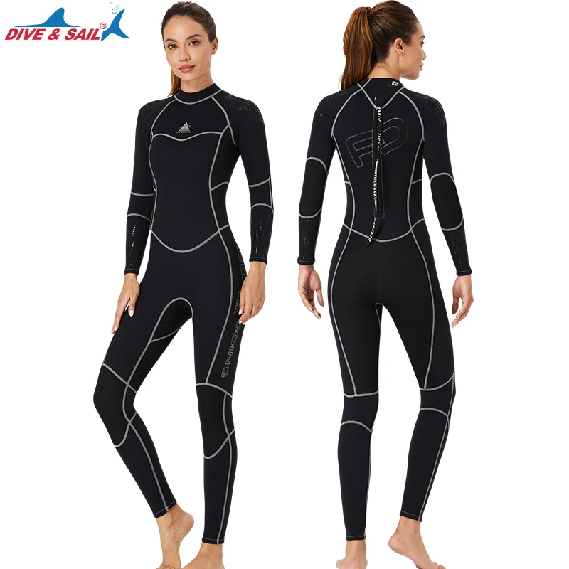 Растягивающийся неопреновый гидрокостюм 3 мм цельнокроеный костюм для дайвинга