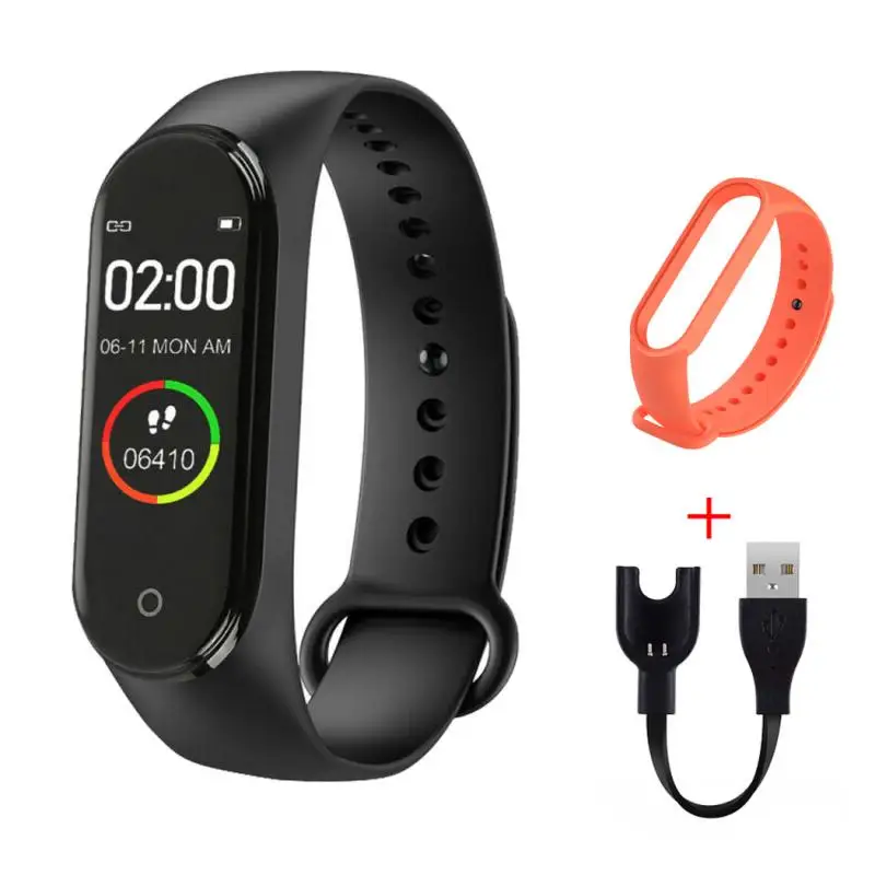 Смарт-браслет M4 для мужчин и женщин водонепроницаемый спортивный фитнес-трекер с