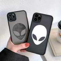 cool alien phone case for iphone x xr xs max 11 12 13 pro maxfor iphone 7 8 plus se 2 hard back cover shockproof cartoon coque