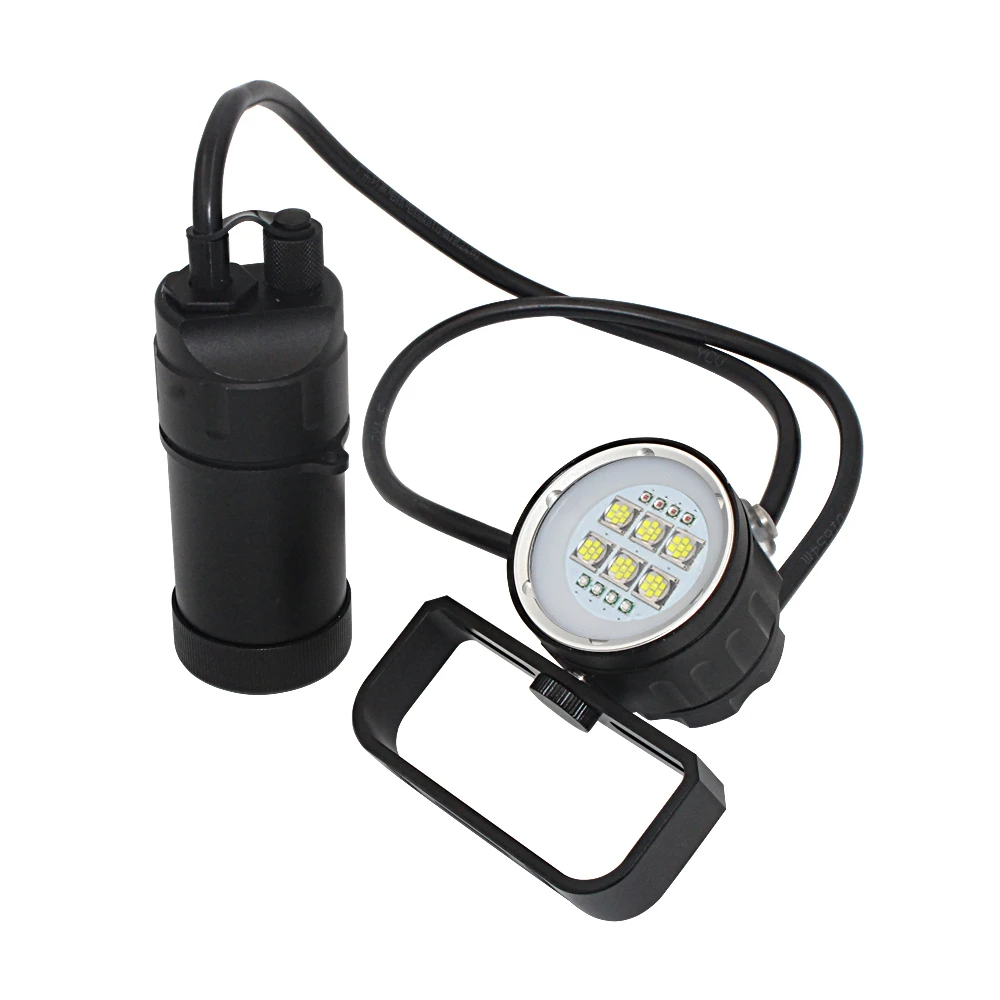 Kaufen High Power XHP90 LED Unterwasser Video Licht Wasserdichte Unterwasser 100M Kanister Tauchen Taschenlampe 18650 Scuba Flash Licht