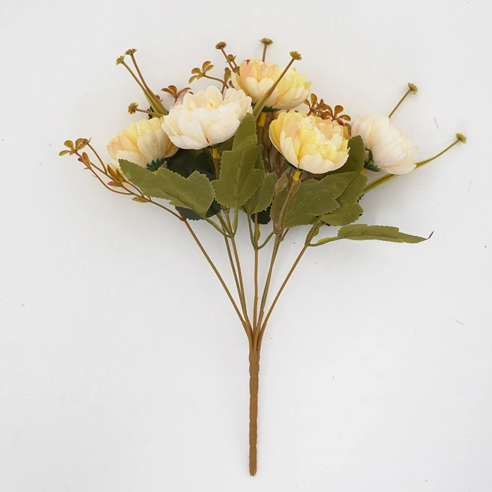 

Artificial Flowers Bouquet Silk Peony Celebration Centerpieces Wedding Party Office Table Livingroom Bar Canteen Decoration