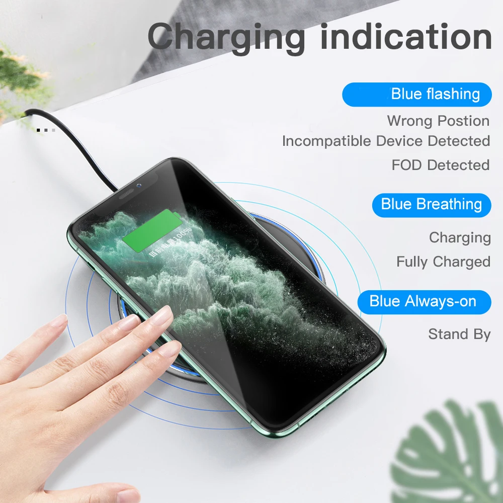 essager 15w qi wireless charger for iphone 12 11 pro xs max mini x xr 8 induction fast wireless charging pad for samsung xiaomi free global shipping