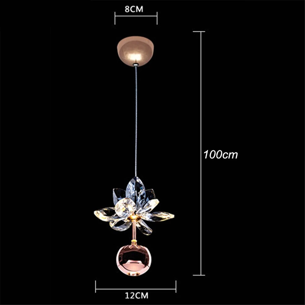 Modern Led Art Pendant Lights Nordic Luxury Leaf Crystal Suspension Lamp Living Room Kitchen Hanging Luminaria | Лампы и освещение