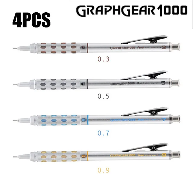 

Механический карандаш Pentel GraphGear 1000 0,3/0,5/0,7/0,9 мм