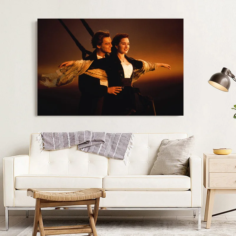 Настенные художественные плакаты Kate Winslet Леонардо ДиКаприо Титаник картины на