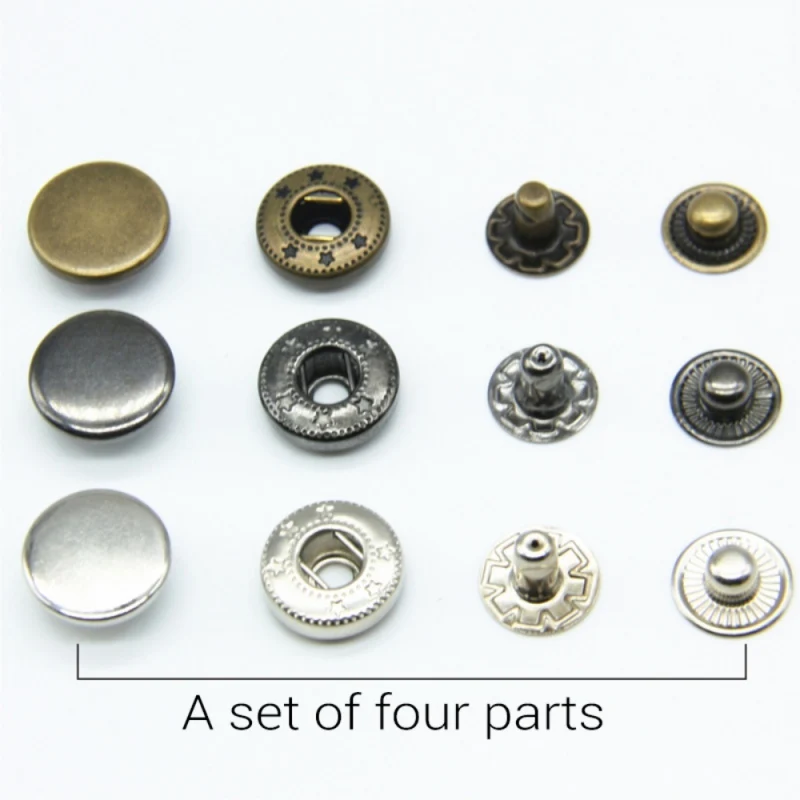 50 комплектов в упаковке. Кнопка заклепки металлические пряжки комбинации. Одежда