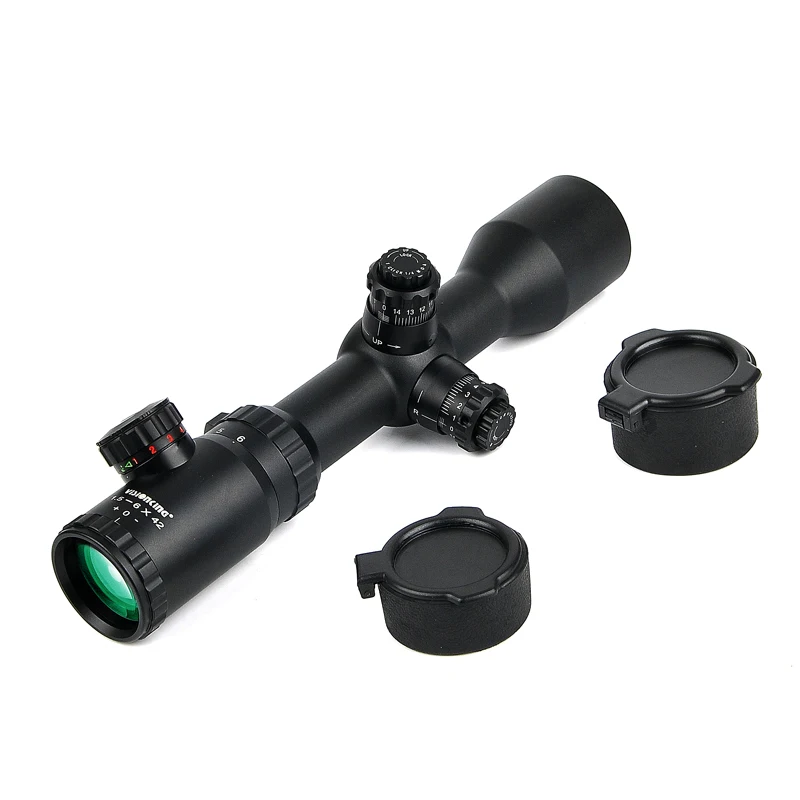 Охотничий Visionking 1 5-6x42 Adiustable оптический прицел с зелеными и красными точками