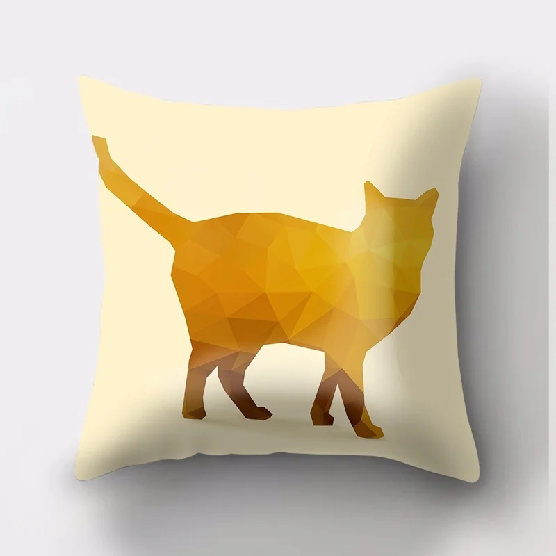 С изображением животных из мультфильмов хлопка и полиэстера Подушка Чехол дома