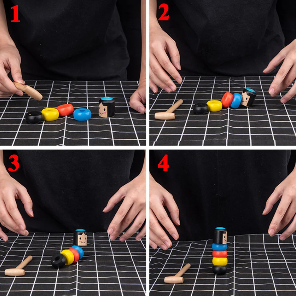 Новый Небьющийся деревянный человек волшебная игрушка бесземный Дарума