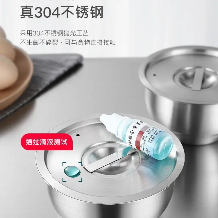 304 миска из нержавеющей стали чаша для яиц на пару домашняя с крышкой десерта