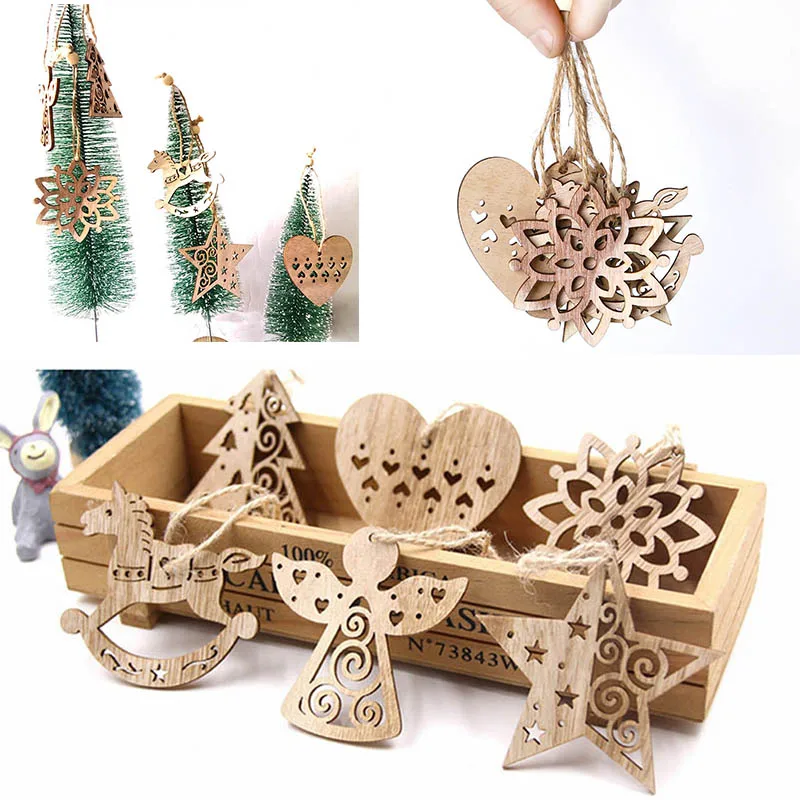 6 шт./компл. рождественские подвесные орнаменты полые в скандинавском стиле со