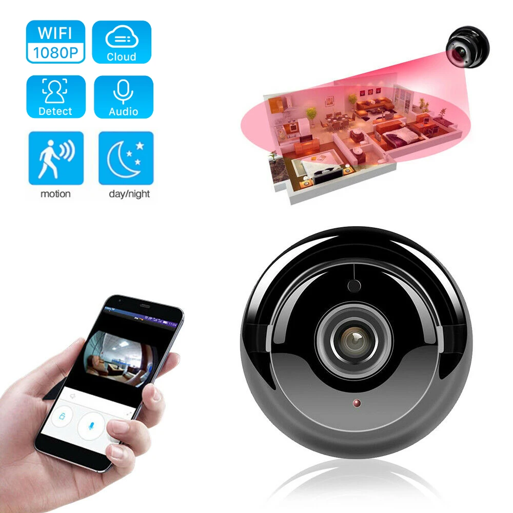 HD 1080P WIFI IP мини камера беспроводная домашняя безопасность 2.0MP CCTV ИК Ночное Видение