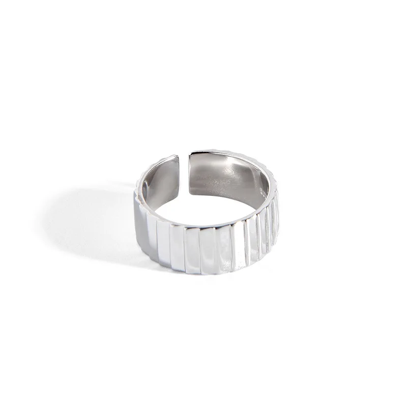 

Кольцо лесенка корейское s925 Стерлинговое Серебро модное простое геометрическое Открытое кольцо женское кольцо