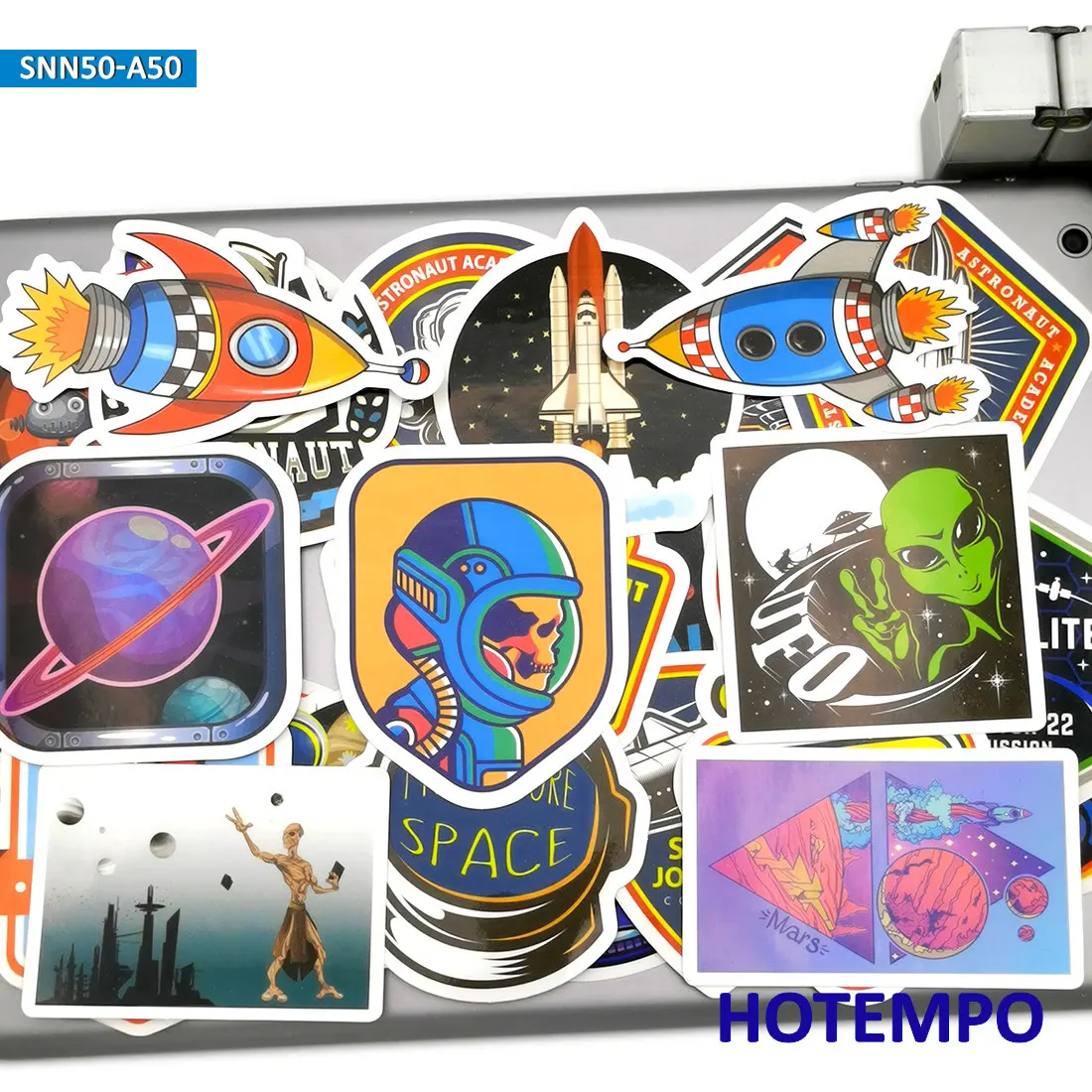 50 шт. космического пространства НЛО ракета космонавт Вселенной Стиль наклейки