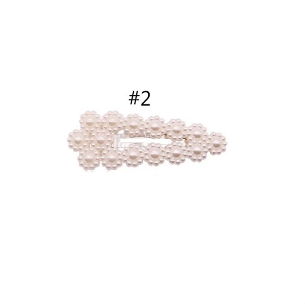 B Жемчужные женские и девичьи заколки для волос, мода, Новые однотонные цветные шпильки, повседневные уличные заколки для волос для женщин, Serre Tete Femme - Цвет: B